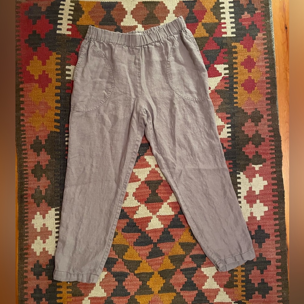 notPERFECTLINEN - GENOA pants. Medium cafe mocha color.